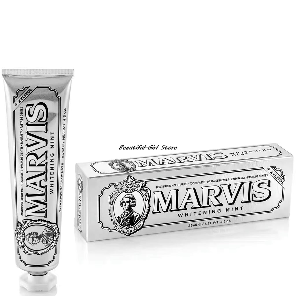 85Ml Italy Original Marvis Whitening Mint Freshen Breath and Remove Smoke Stains Toothpaste