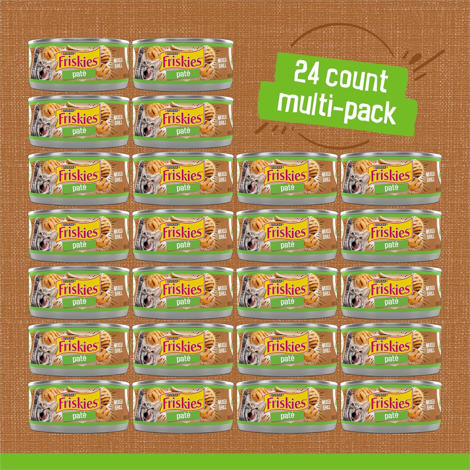 Purina  Wet Cat Food, Pate Mixed Grill - (Pack of 24) 5.5 Oz. Cans