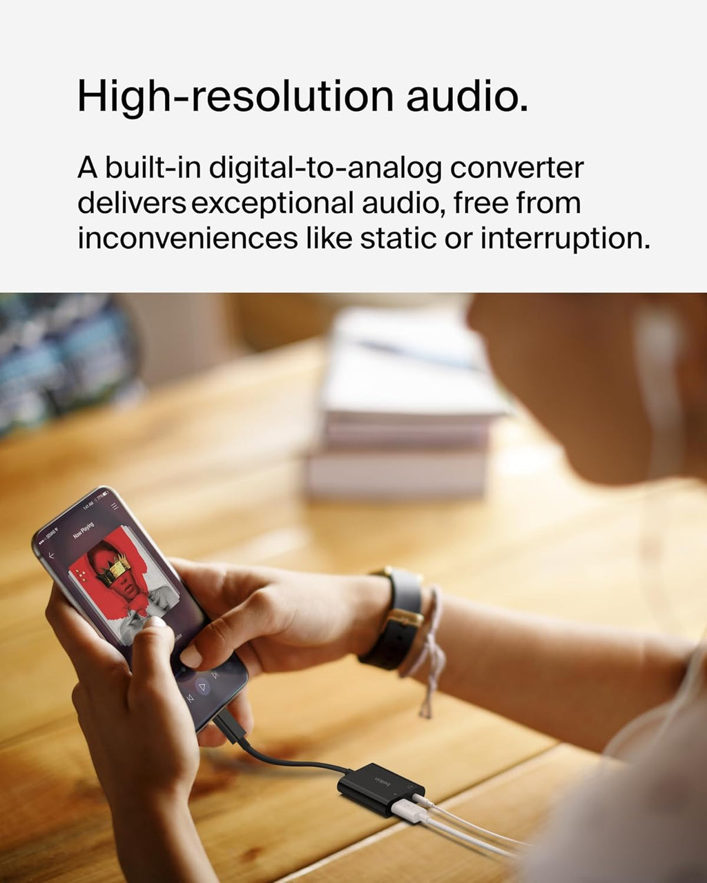 Rockstar™ 3.5Mm Audio with USB-C Charge Adaptor Included, USB-C Audio Adaptor Compatible with Ipad Pro, Galaxy, Note, Google Pixel, LG G6, Sony Xperia, Oneplus and More - Black