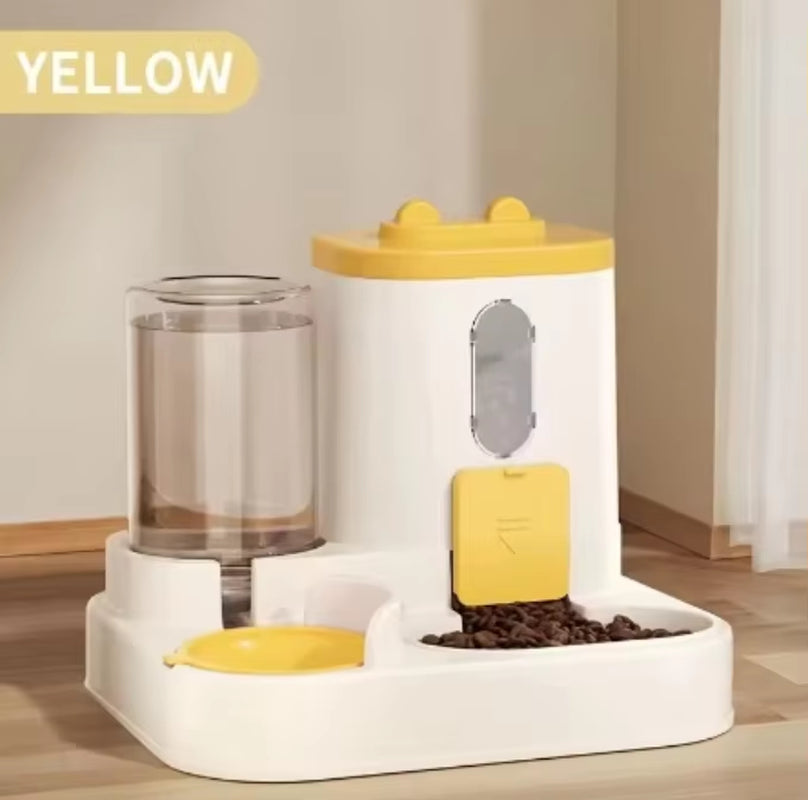 2In 1 Cat Food Dispenser Water and Food Integrated Fully Automatic Cat Food Feeding and Water Dispenser Cute Water Dispenser