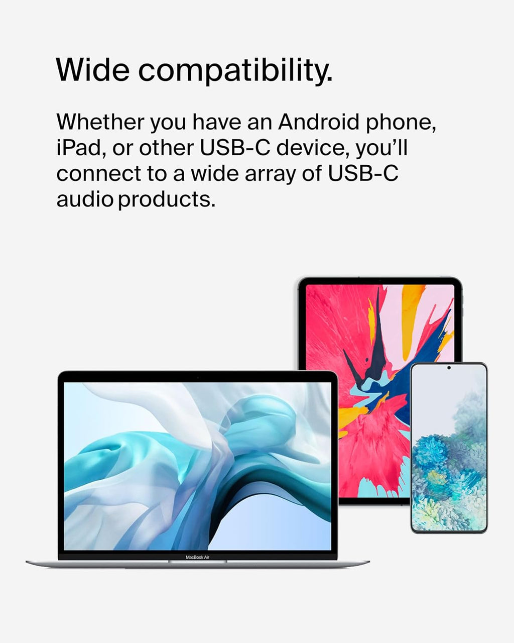 Rockstar™ 3.5Mm Audio with USB-C Charge Adaptor Included, USB-C Audio Adaptor Compatible with Ipad Pro, Galaxy, Note, Google Pixel, LG G6, Sony Xperia, Oneplus and More - Black